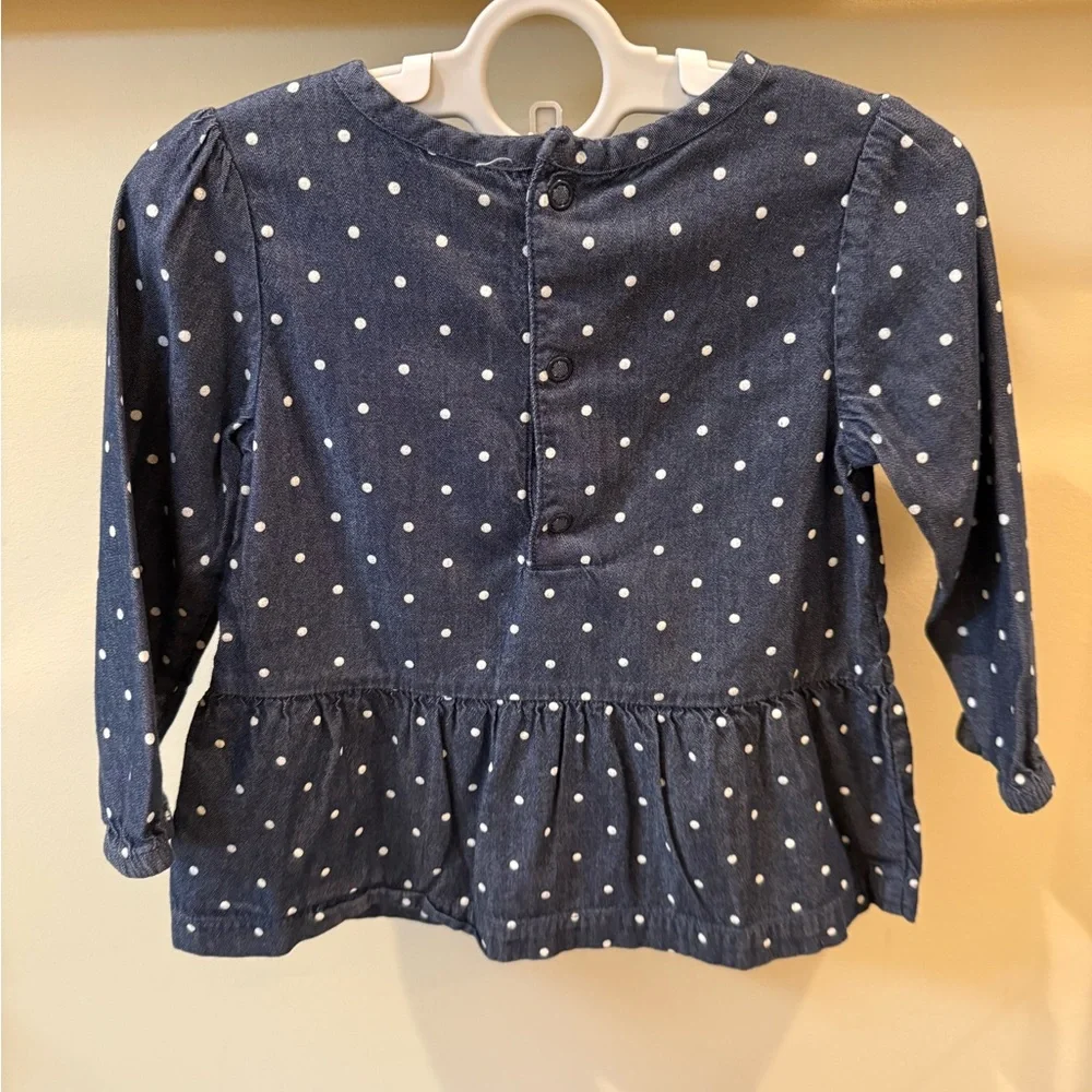 Genuine Kids Toddler Girls FALL Outfits Denim Shirts Tweed Skirt